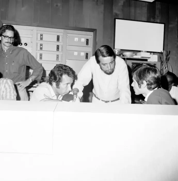 Framed Print : Herb Alpert And Sergio Mendes In The Studio Framed Print : Herb Alpert And Sergio Mendes In The Studio