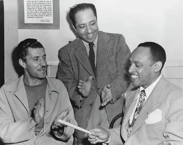 Framed Print : Herb Jeffries, Lionel Hampton And Otis Rene Framed Print : Herb Jeffries, Lionel Hampton And Otis Rene