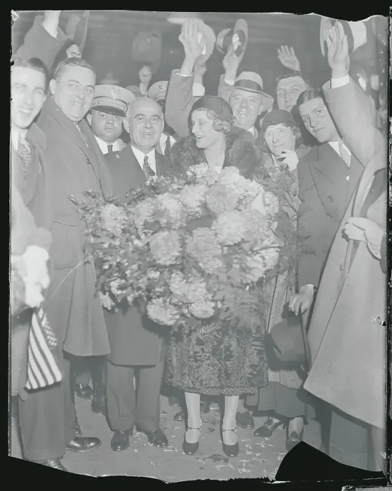 Framed Print : Herbert H. Lehman, Mrs. Lehman, and Supporters Framed Print : Herbert H. Lehman, Mrs. Lehman, and Supporters