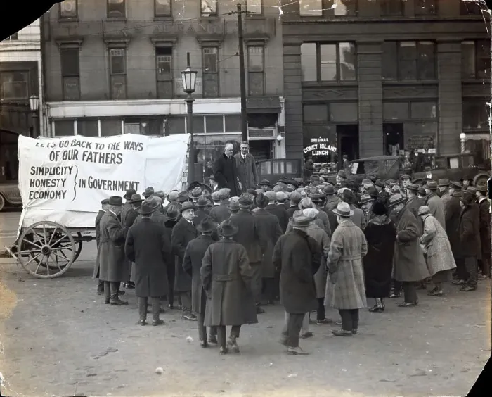 Framed Print : Herbert Hoover On The Campaign Trail Framed Print : Herbert Hoover On The Campaign Trail