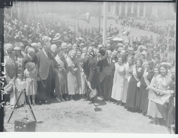 Framed Print : Herbert Hoover Participating in Ceremonies Framed Print : Herbert Hoover Participating in Ceremonies