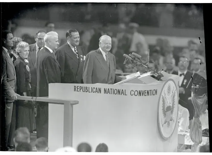 Framed Print : Herbert Hoover Receiving Applause Framed Print : Herbert Hoover Receiving Applause