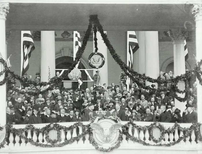 Framed Print : Herbert Hoover Taking Oath Framed Print : Herbert Hoover Taking Oath