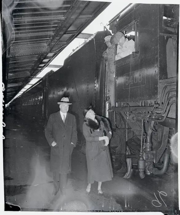 Framed Print : Herbert and Mrs. Hoover