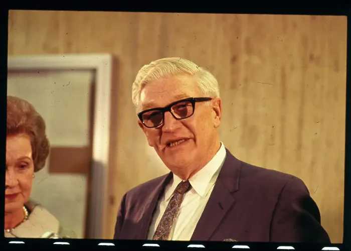 Framed Print : Herbert Paschen Speaking to Newsmen Framed Print : Herbert Paschen Speaking to Newsmen