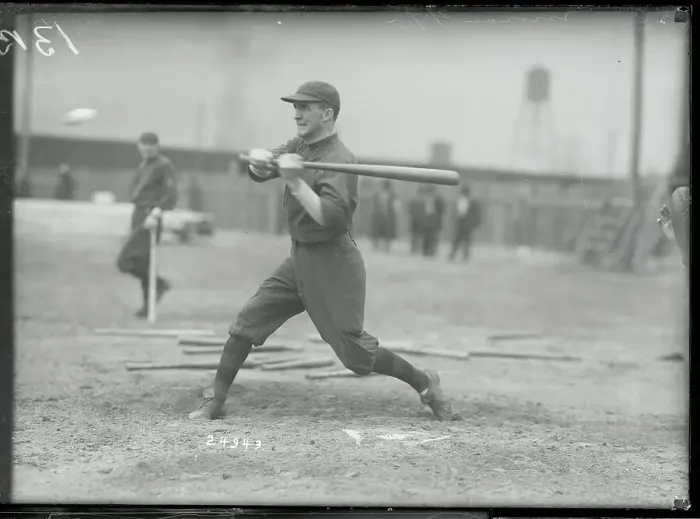 Framed Print : Herbie Moran in Batting Action Framed Print : Herbie Moran in Batting Action