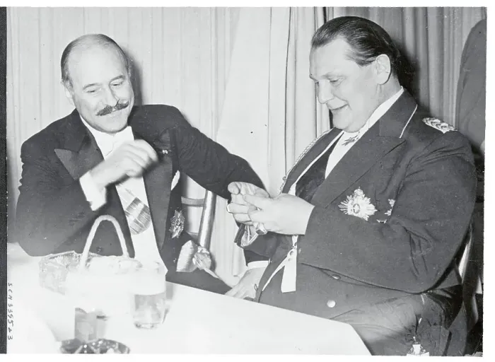 Framed Print : Hermann Goering and Francois Poncet Laughing Framed Print : Hermann Goering and Francois Poncet Laughing