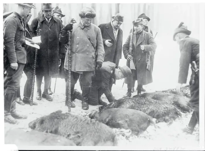 Framed Print : Hermann Goering Inspecting Boars Framed Print : Hermann Goering Inspecting Boars