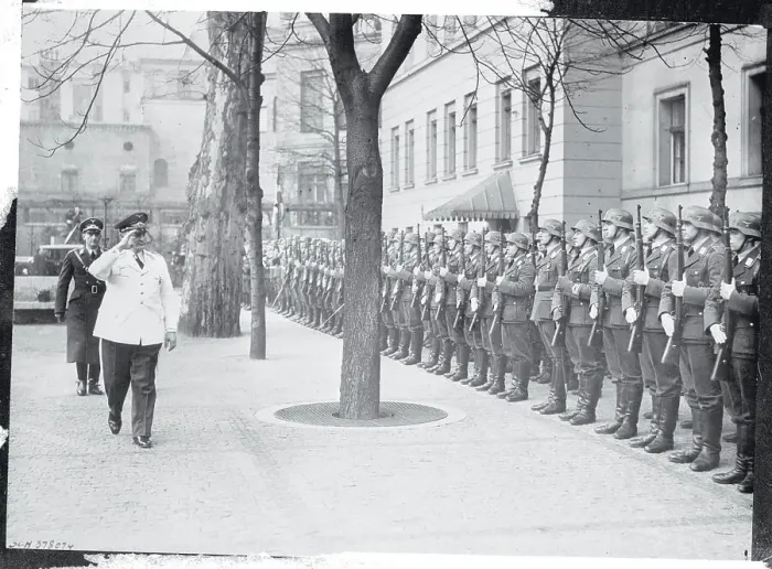 Framed Print : Hermann Goering Inspecting Soldiers Framed Print : Hermann Goering Inspecting Soldiers
