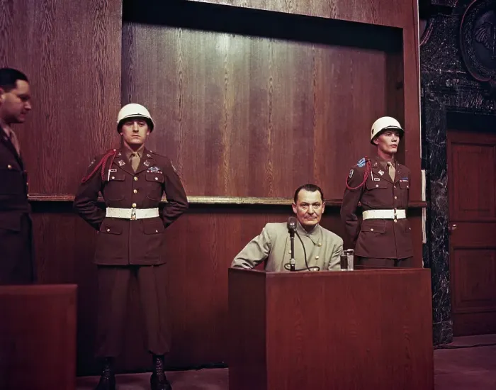 Framed Print : Hermann Goering at Nuremberg Trial Framed Print : Hermann Goering at Nuremberg Trial