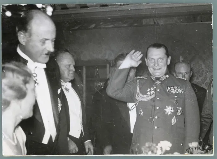 Framed Print : Hermann Goring Attending Party Framed Print : Hermann Goring Attending Party