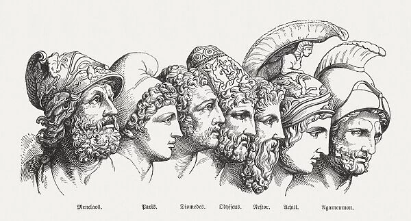 Heroes of the Trojan War, Greek mythology, published in 1880