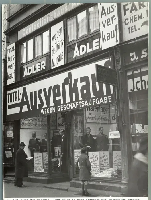 Framed Print : Herr Adler Announcing a Sale Framed Print : Herr Adler Announcing a Sale