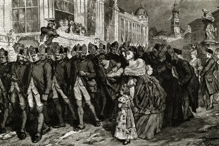 Framed Print : Hessian Mercenaries Saying Goodbye to Families Framed Print : Hessian Mercenaries Saying Goodbye to Families