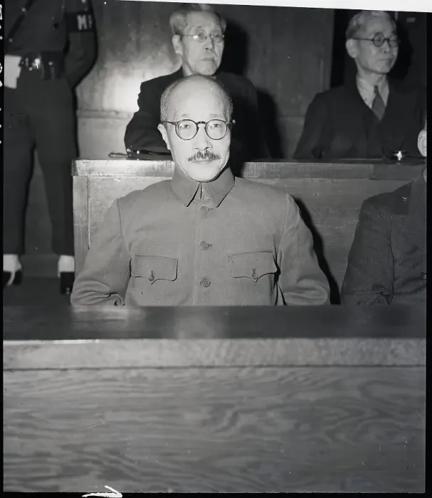 Framed Print : Hideki Tojo At War Tribunal