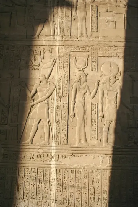 Framed Print : Hieroglyphics in the Temple of Isis