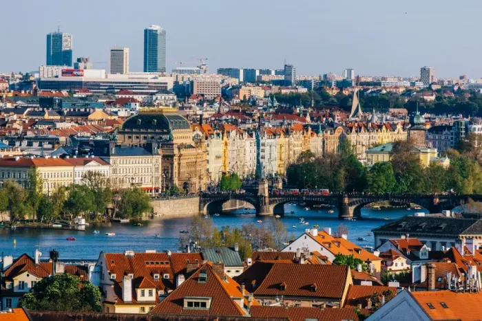 Framed Print : High angle view of Prague Old Town, Czech Republic Framed Print : High angle view of Prague Old Town, Czech Republic