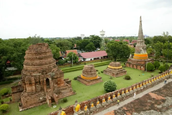 Framed Print : High Angle View of Wat Yai Chaya Mongkol Framed Print : High Angle View of Wat Yai Chaya Mongkol