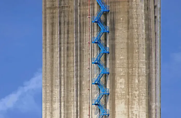 Framed Print : High Cement Silo
