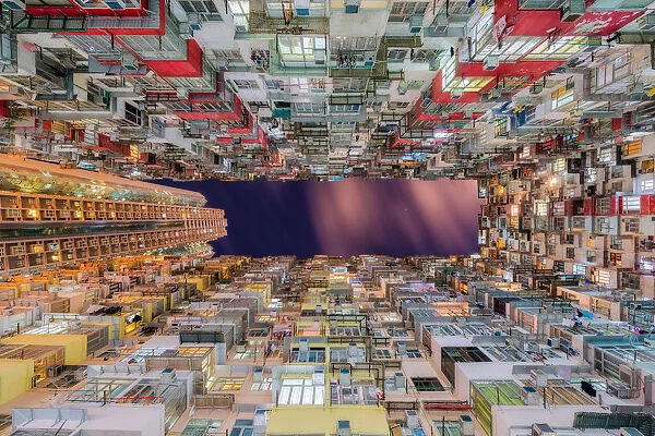 High density of Hong Kong old resident