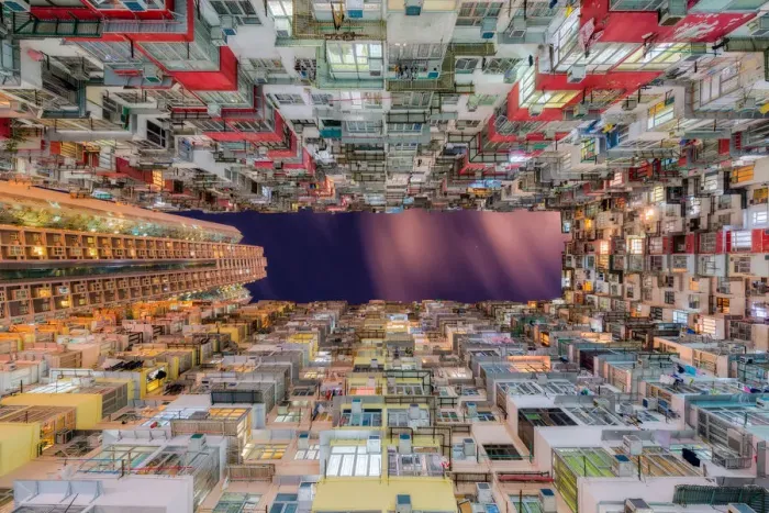 Framed Print : High density of Hong Kong old resident Framed Print : High density of Hong Kong old resident