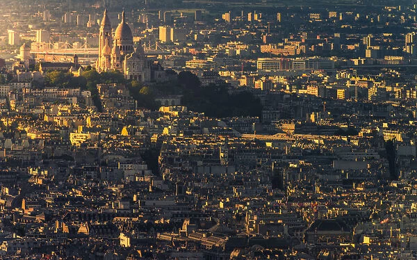High density of Paris down town