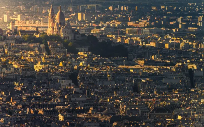 Framed Print : High density of Paris down town Framed Print : High density of Paris down town