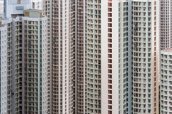 high density of residential blocks in Hong Kong