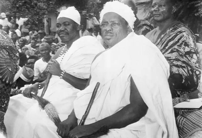 Framed Print : High Priests Seated at Ghananian Rally Framed Print : High Priests Seated at Ghananian Rally