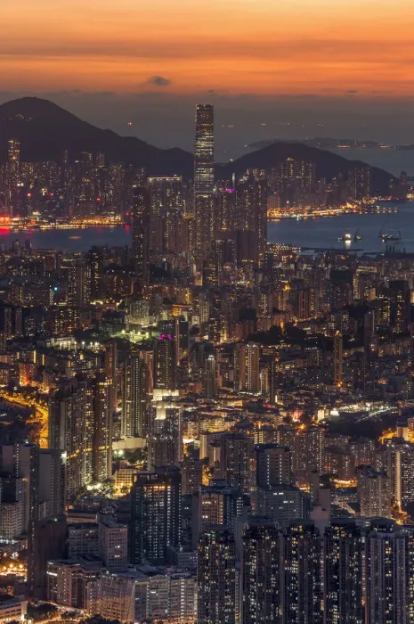Framed Print : High rise buildings in Hong Kong Framed Print : High rise buildings in Hong Kong