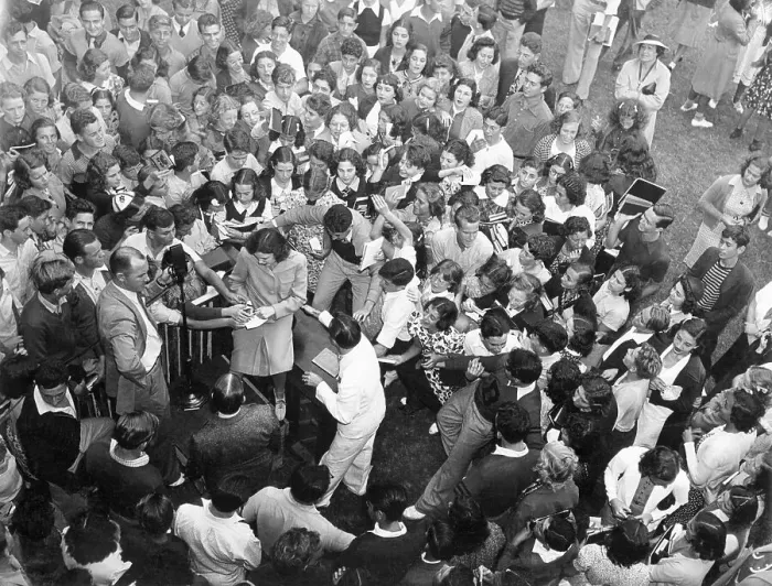 Framed Print : High School Students Mob Judy Garland Framed Print : High School Students Mob Judy Garland