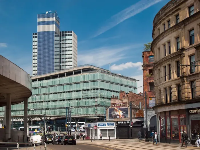 Framed Print : High st and Shudehill, Manchester