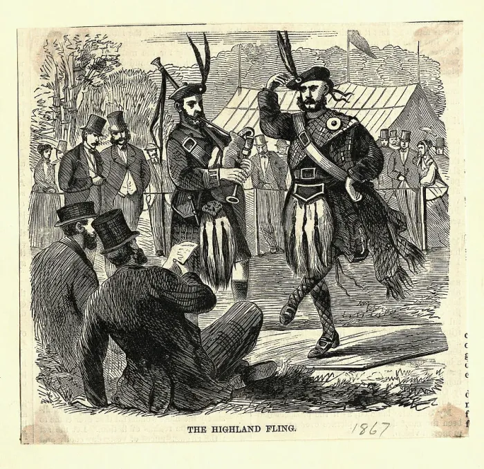 Framed Print : The Highland Fling