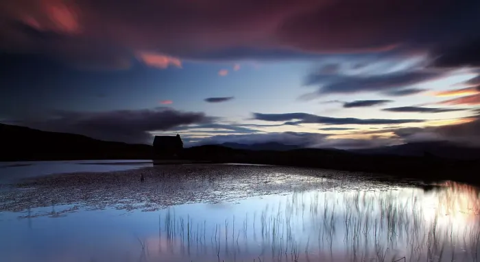 Framed Print : Highland hill loch and small mountain Framed Print : Highland hill loch and small mountain