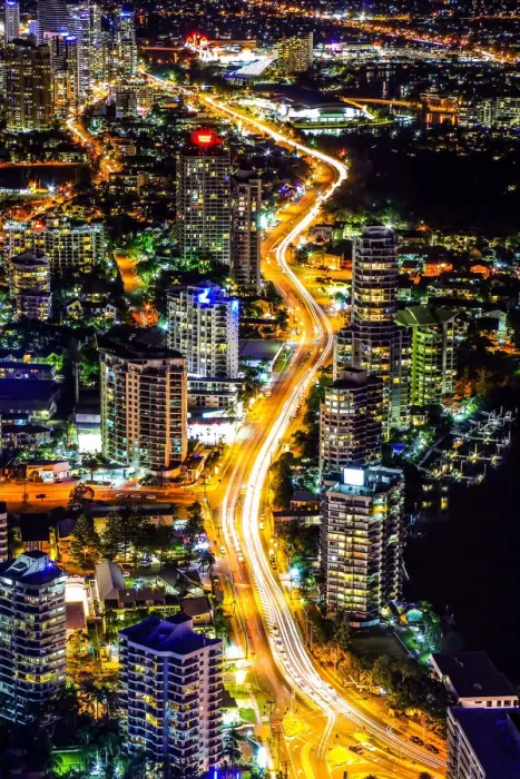 Framed Print : Highway with loads of traffics at night Framed Print : Highway with loads of traffics at night