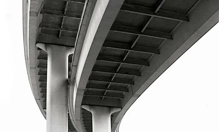 Framed Print : Highway Overpass
