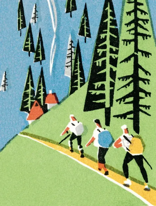 Framed Print : Hiking. http: /  / csaimages.com / images / istockprofile / csa_vector_dsp.jpg