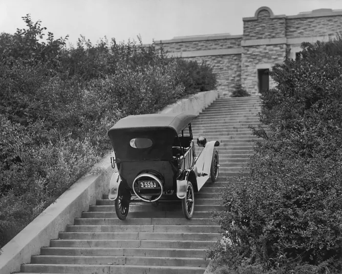 Framed Print : Hill Climbing Car Framed Print : Hill Climbing Car