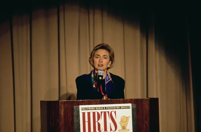 Framed Print : Hillary Clinton At HRTS Framed Print : Hillary Clinton At HRTS