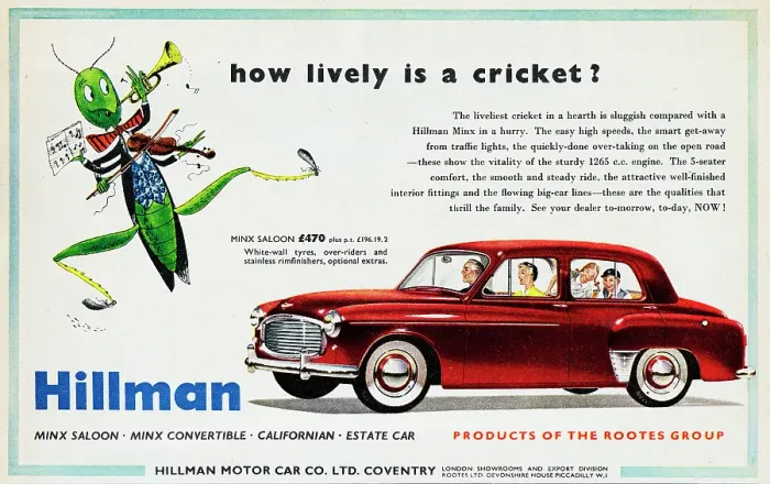 Framed Print : Hillman Minx Framed Print : Hillman Minx