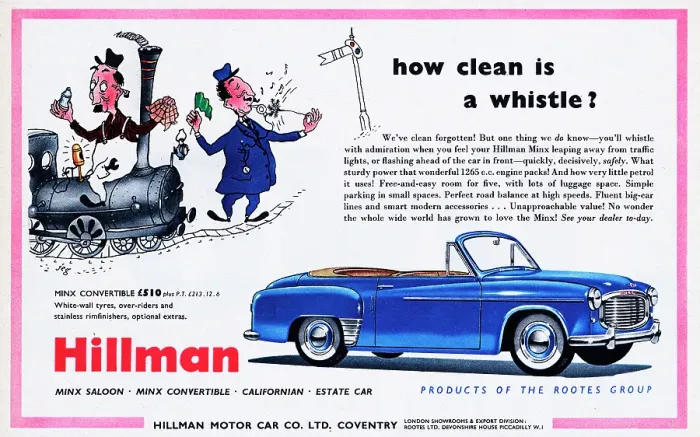 Framed Print : Hillman Minx Convertible Framed Print : Hillman Minx Convertible