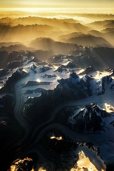 Himalaya range from above