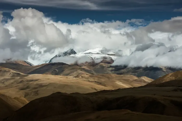 Framed Print : Himalayas. View of Himalayas covered with clouds Framed Print : Himalayas. View of Himalayas covered with clouds