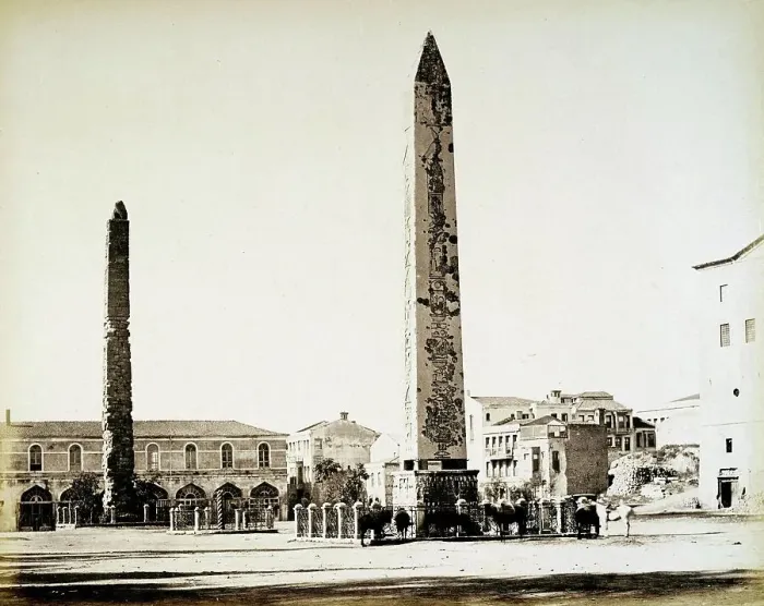 Framed Print : The Hippodrome with Obelisk, was the horse racing track in ancient Constantinople around 330. It was the sporting and social centre of the capital of the Byzantine Empire, Turkey, Historical, digitally restored reproduction from a 19th century o Framed Print : The Hippodrome with Obelisk, was the horse racing track in ancient Constantinople around 330. It was the sporting and social centre of the capital of the Byzantine Empire, Turkey, Historical, digitally restored reproduction from a 19th century o