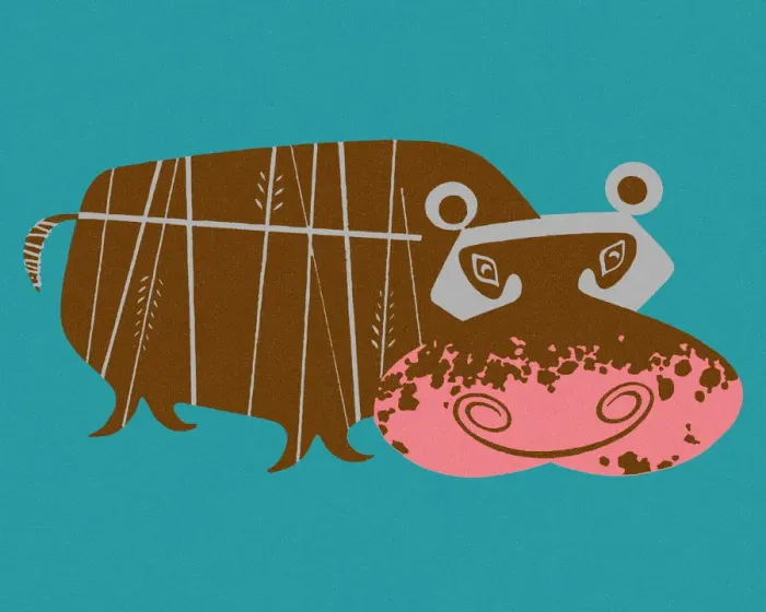 Framed Print : Hippopotamus Framed Print : Hippopotamus