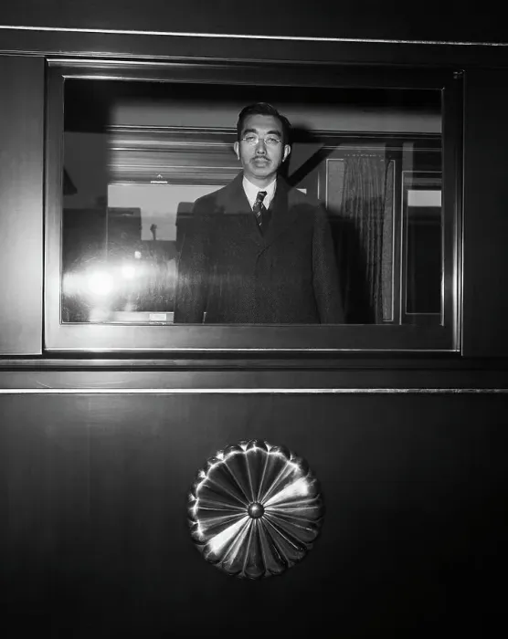 Framed Print : Hirohito Inside Train with Chrysanthemum Framed Print : Hirohito Inside Train with Chrysanthemum