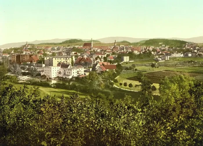 Framed Print : Hirschberg im Riesengebirge, formerly Germany, today Jelenia Gora in Poland, Germany, Historic, photochrome print from the 1890s Framed Print : Hirschberg im Riesengebirge, formerly Germany, today Jelenia Gora in Poland, Germany, Historic, photochrome print from the 1890s