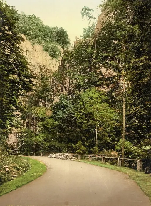 Framed Print : The Hirschsprung in the Black Forest, Baden-Wuerttemberg, Germany, Historic, Photochrome print from the 1890s Framed Print : The Hirschsprung in the Black Forest, Baden-Wuerttemberg, Germany, Historic, Photochrome print from the 1890s