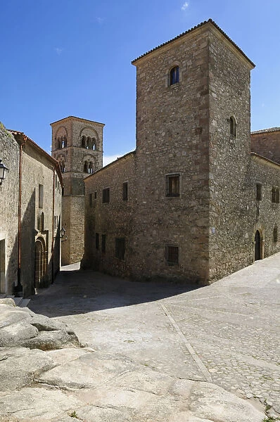 Historic churches in the historic city of Trujillo, Extremadura, Spain, Europe