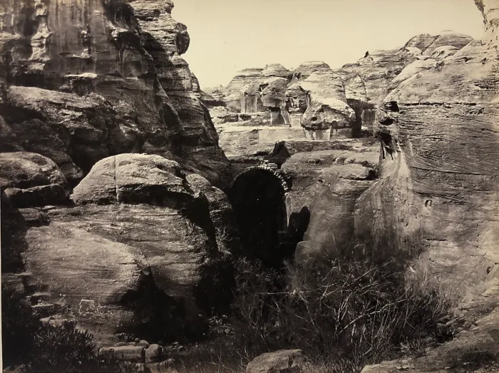 Framed Print : Historic image of Petra, circa 1875 Framed Print : Historic image of Petra, circa 1875